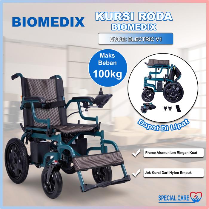  BIOMEDIX Kursi Roda Elektrik Lipat Otomatis V1 