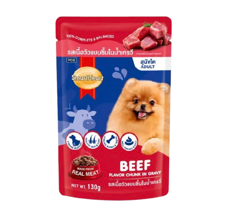 SmartHeart Pouch Wet Dog Food 1