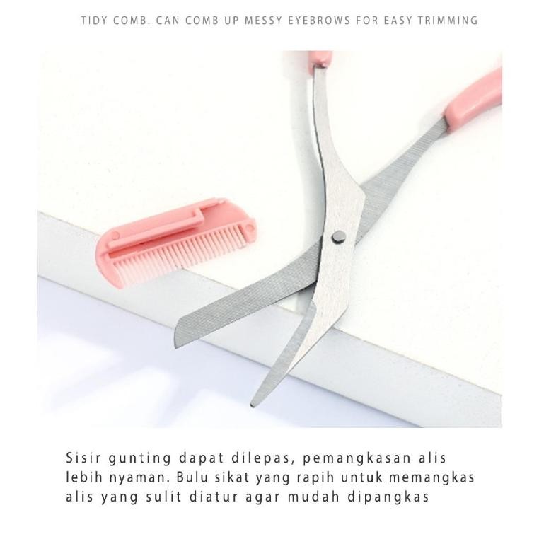 Chuchu Teknologi Indonesia BAISISI Set Gunting Alis dan Cukur Alis