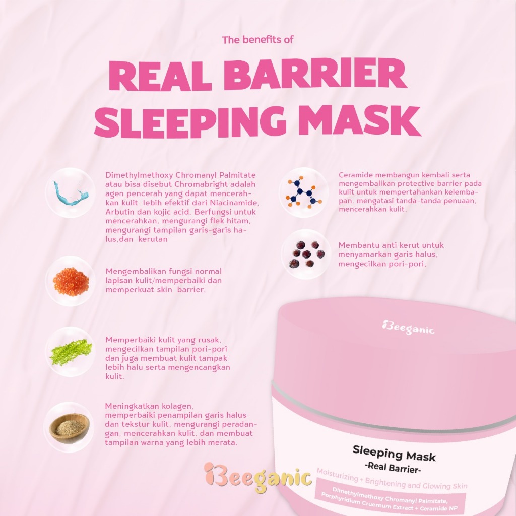 Beeganic Real Barrier Sleeping Mask