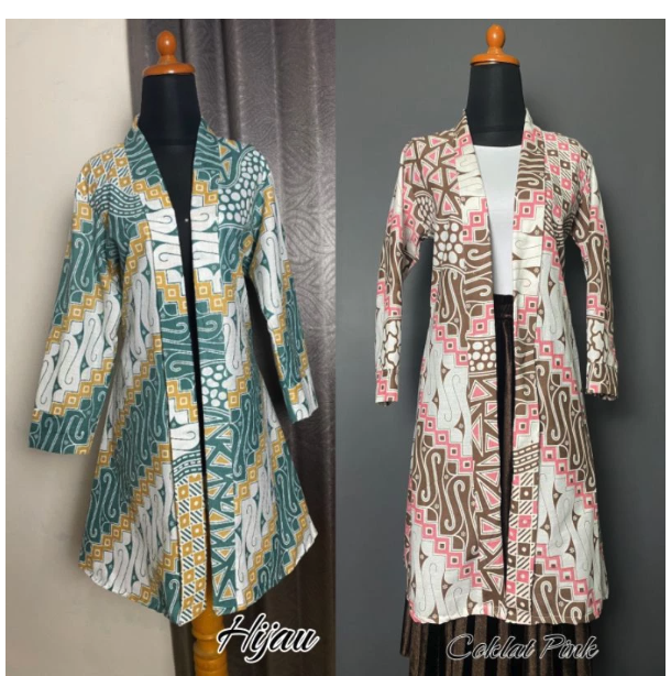 Batik Dua Putri Blazer Batik Wanita Modern 3