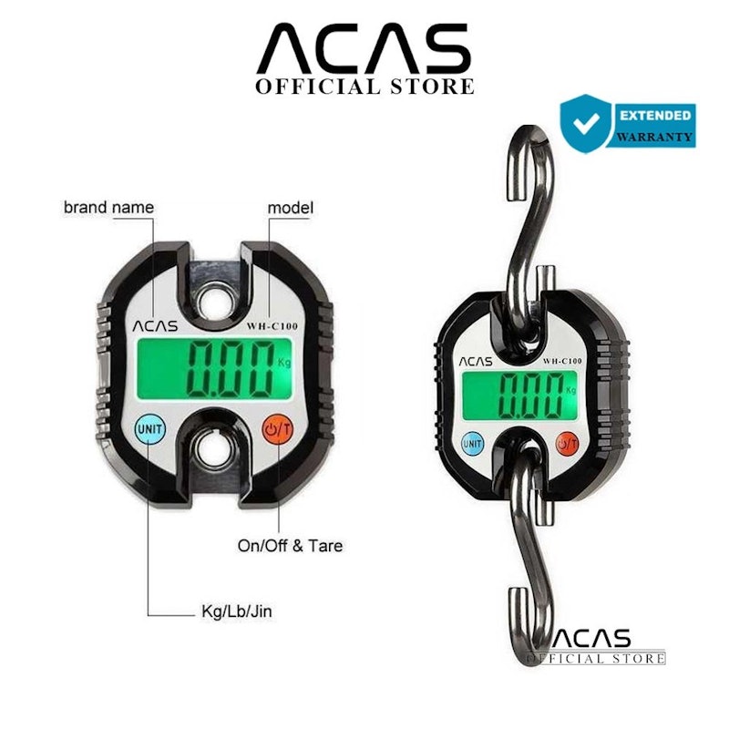 ACAS Digital Hanging Scale 150Kg 3