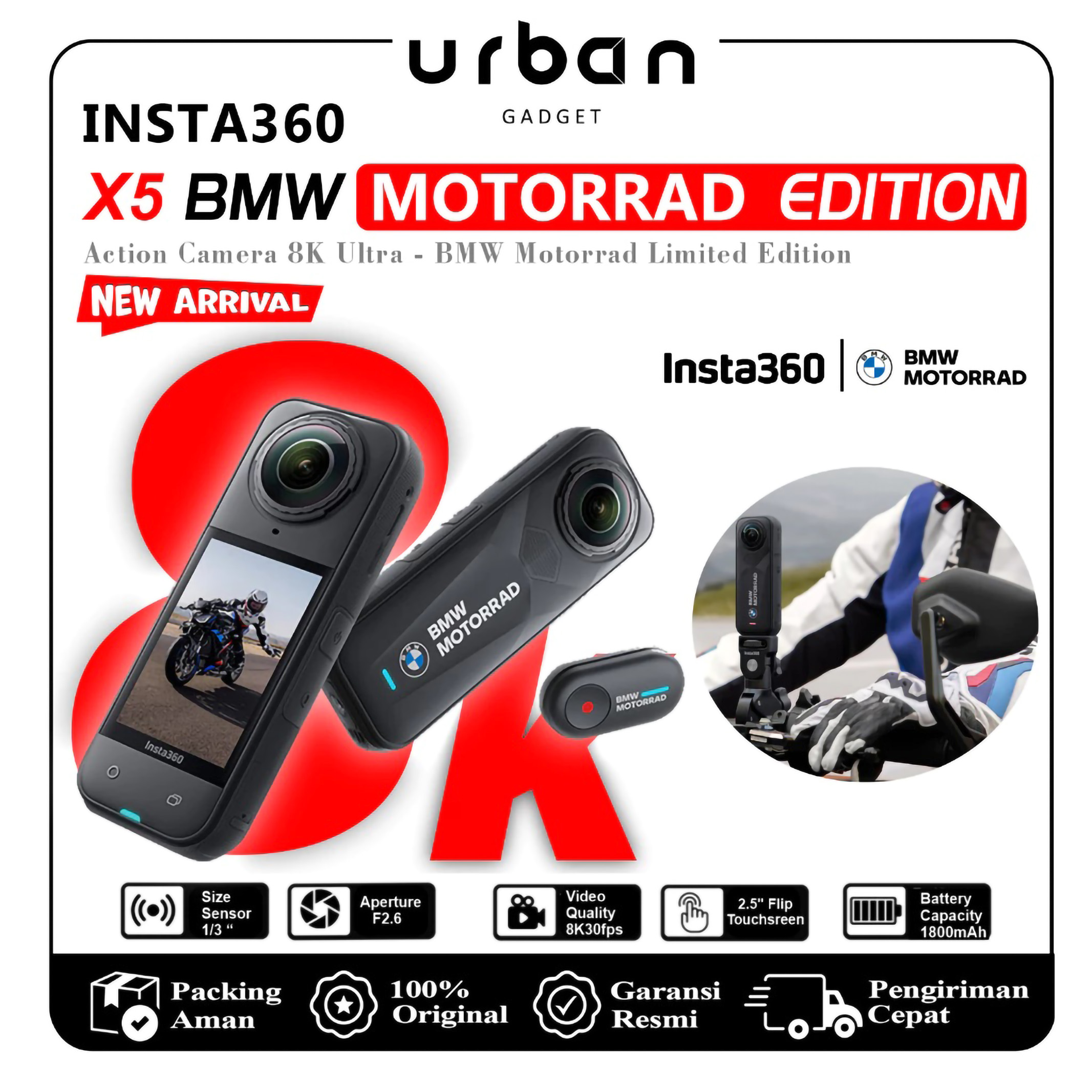 Arashi Vision Insta360 X5 BMW Motorrad Edition