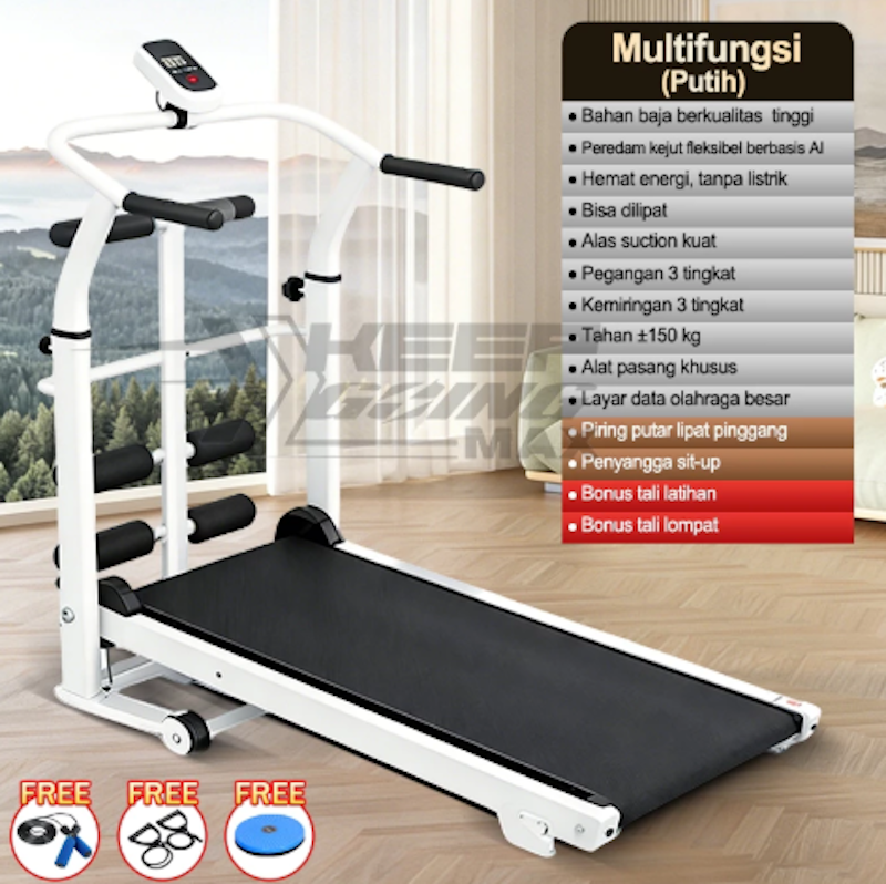 Keep Going Max Treadmill Manual Mode Dasar 3