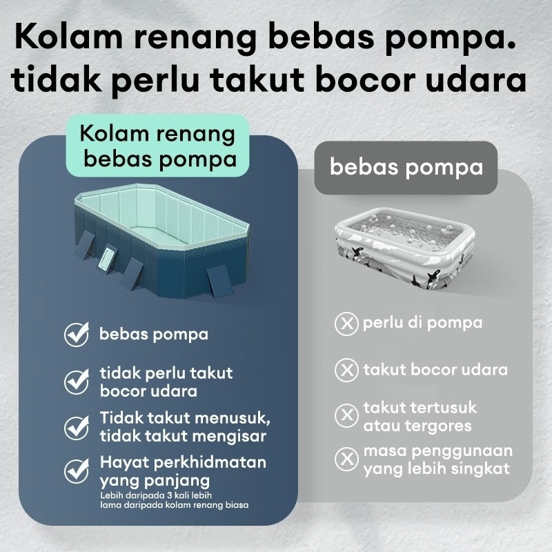 Beige Kolam Renang Anak Puyule Jumbo 2
