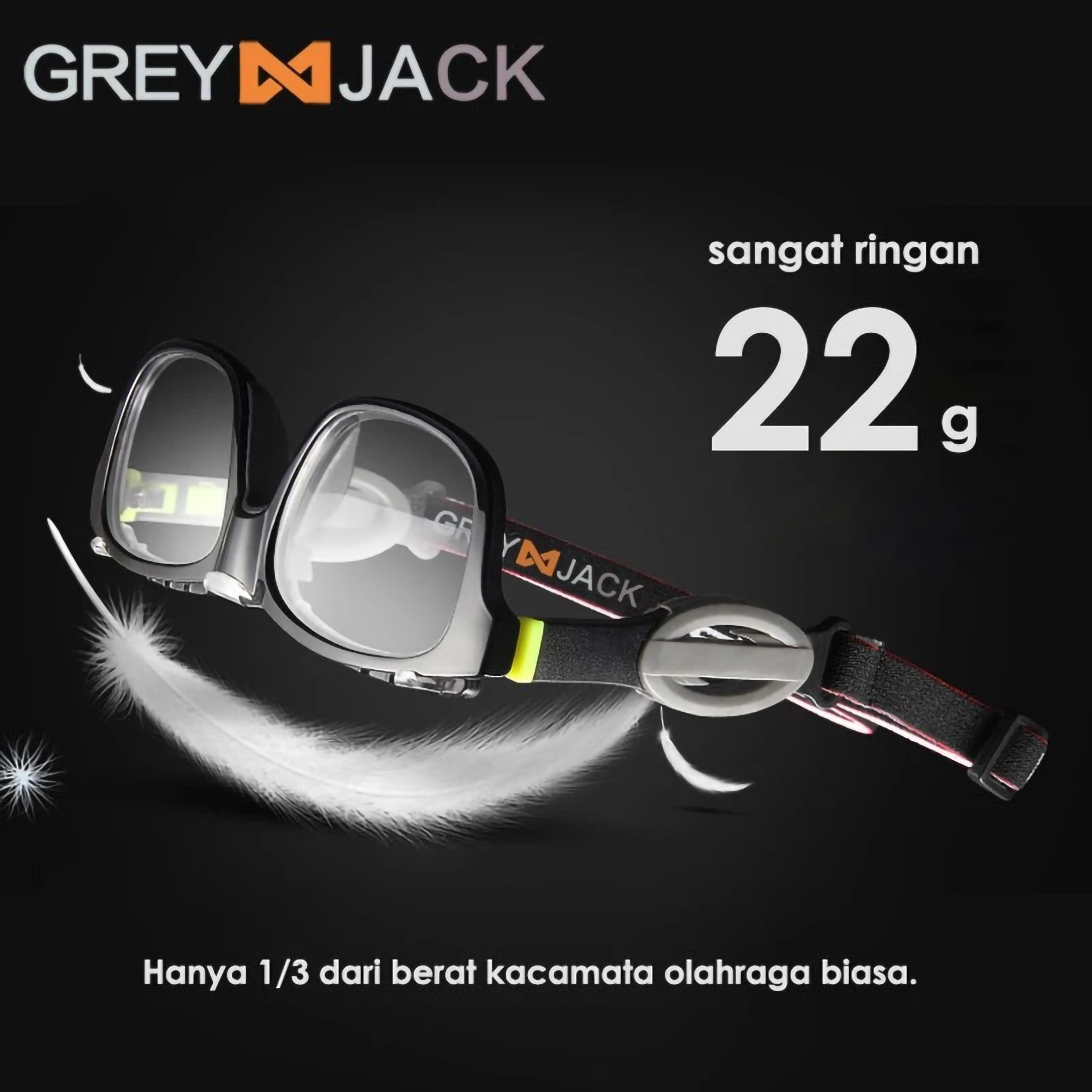 Grey Jack Eyewear Grey Jack Frame Kacamata Olahraga 2in1