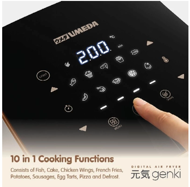 Umeda Genki Air Fryer Low Watt 10 in 1 4