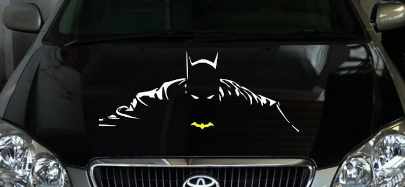 Stiker Mobil Siluet Batman 5