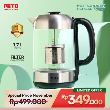 Maju Express Indonesia MITO Electric Kettle Herbal  K200 