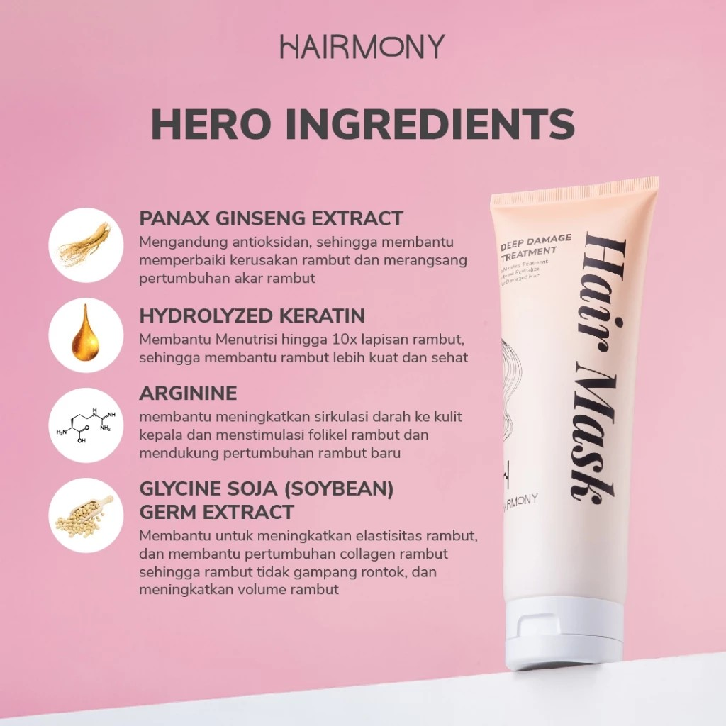 Megah Cantika Indonesia Hairmony Deep Damage Treatment Hair Mask