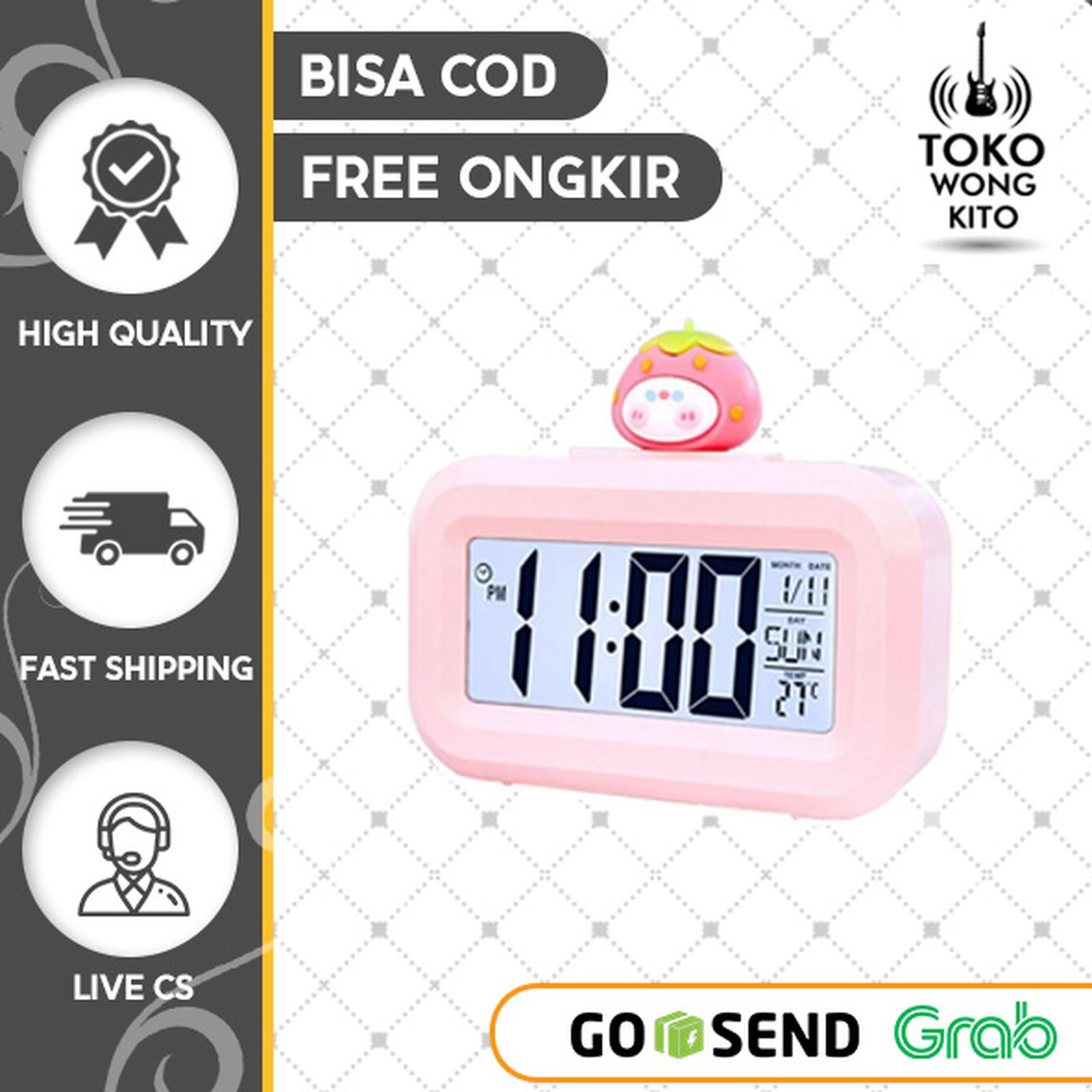  Jam Meja Karakter Digital Alarm LED