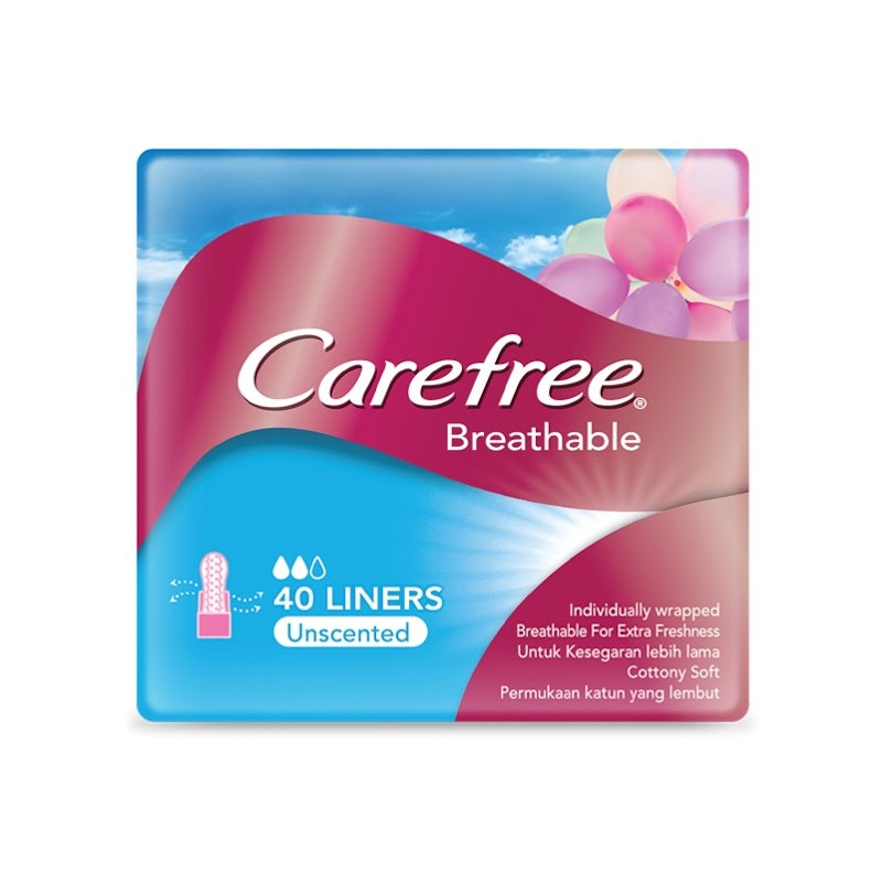 Carefree® Pantyliner Breathable Unscented 1