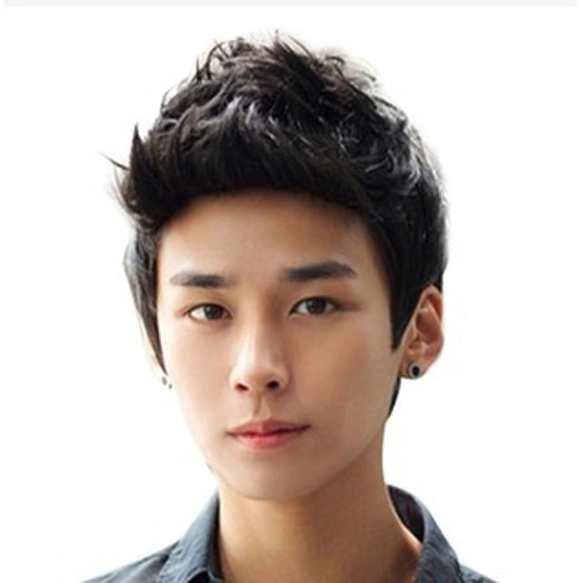 Wig Pria Rambut Pendek Mohawk Style 4