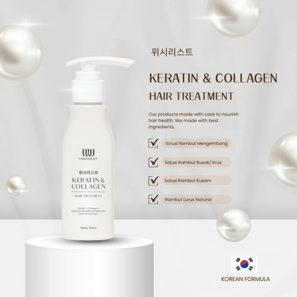 URWISHLIST Keratin & Collagen Hair Treatment 3