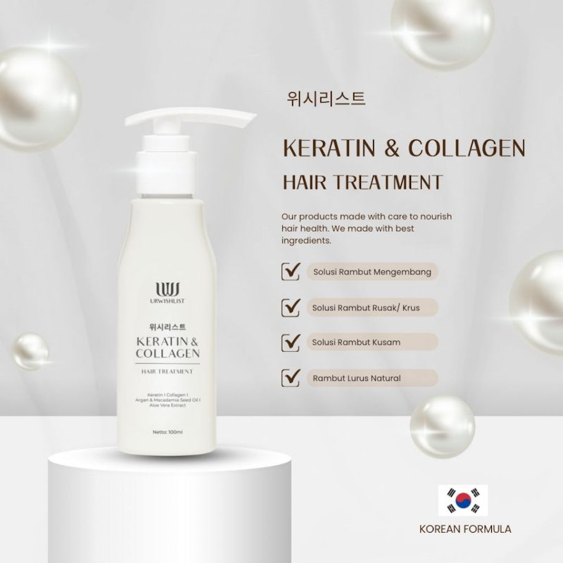 URWISHLIST Keratin & Collagen Hair Treatment 3