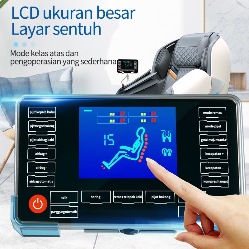Xuti Kursi Pijat Listrik Canggih Advanced Gray 3