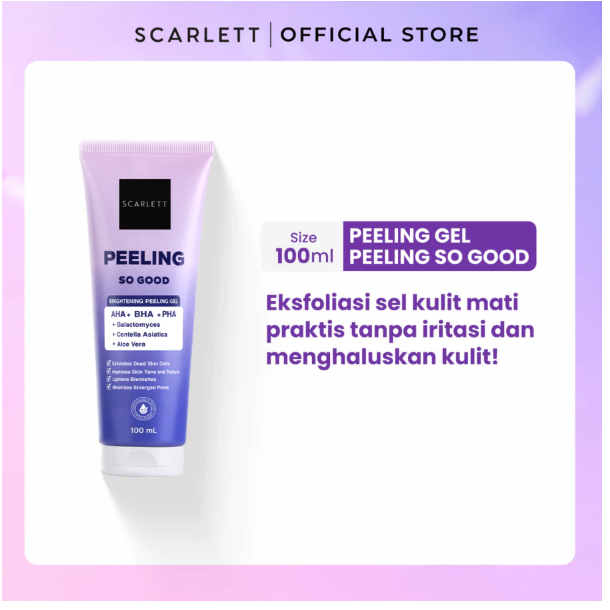 Opto Lingkar Sejahtera Scarlett Whitening 7x Ceramide Moisturizer + Peeling Gel 