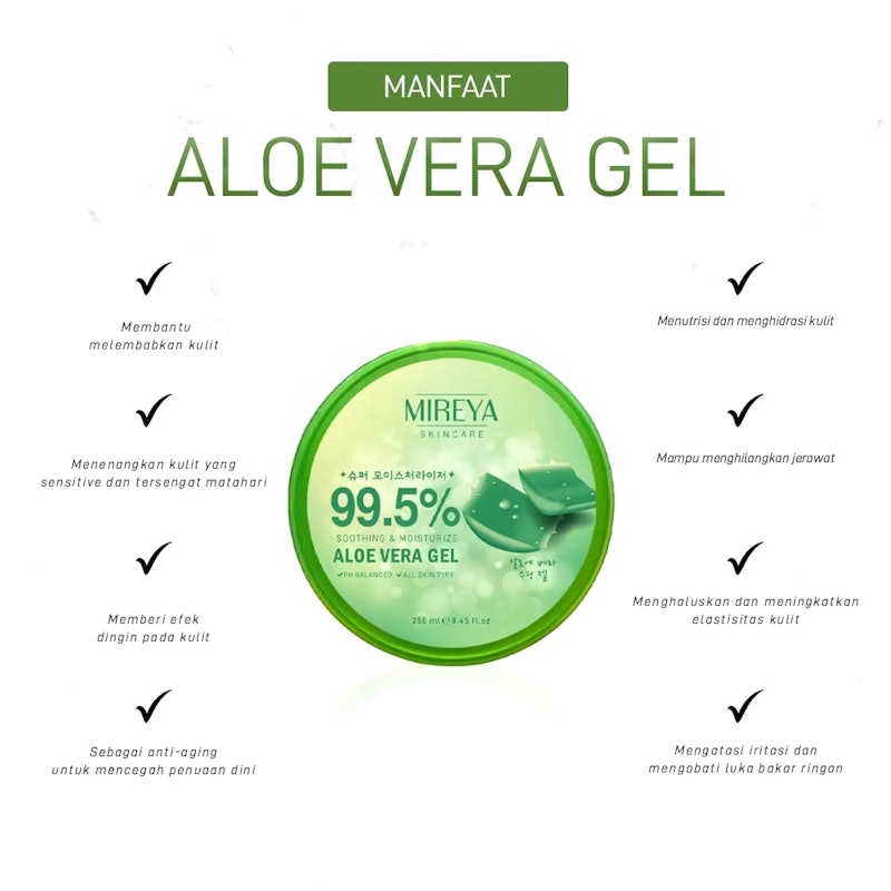 Mireya 99.5% Soothing & Moisturize Aloe Vera Gel 3