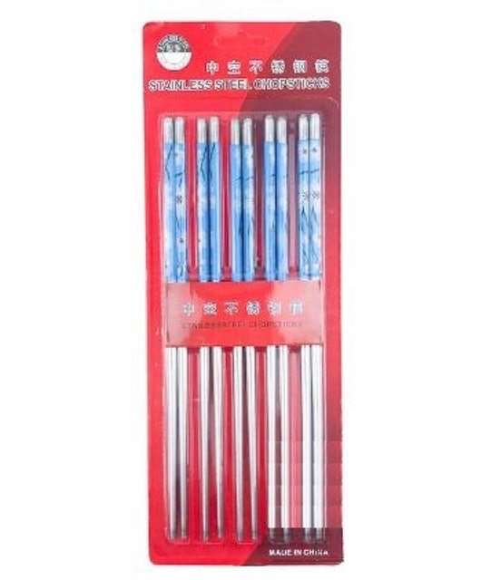 Stainless Steel Chopsticks Decorated 2