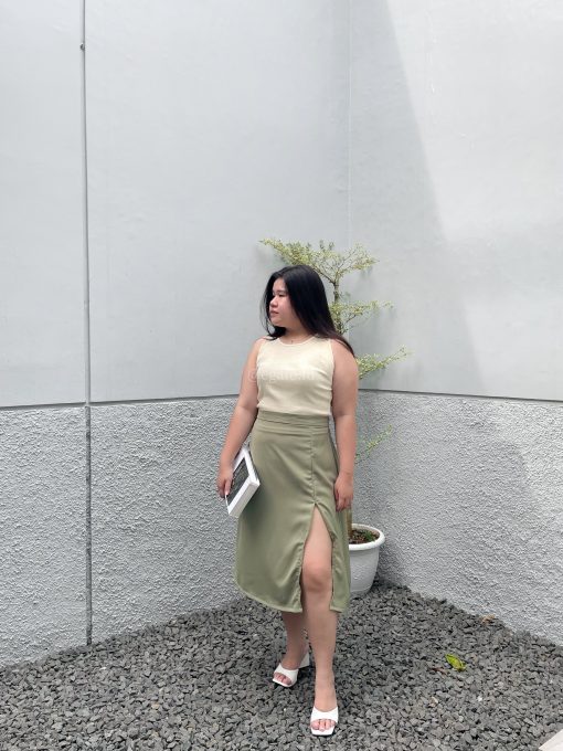 Slit Zip Skirt 2