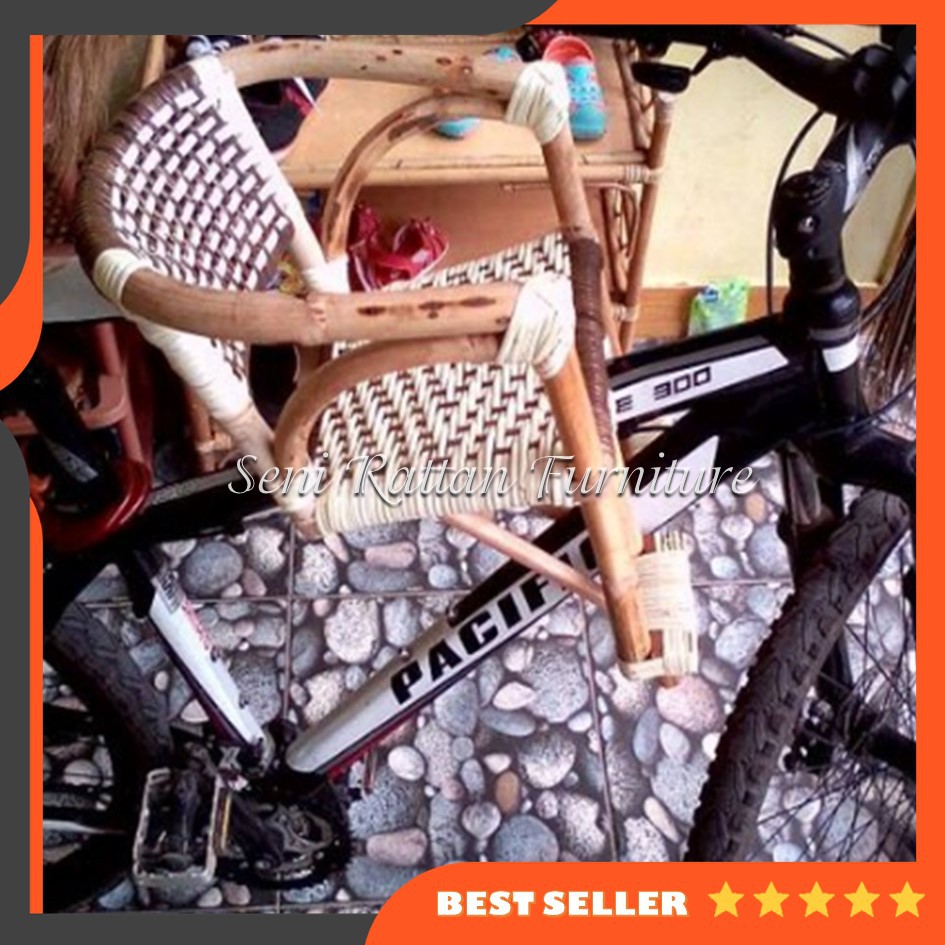 Seni Rattan Furniture Boncengan Kursi Sepeda Rotan