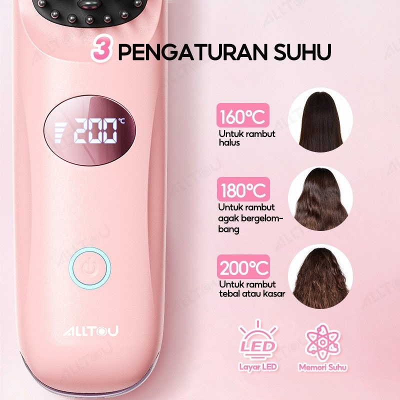 ALLTOU 2In1 Cordless Straight Comb 5