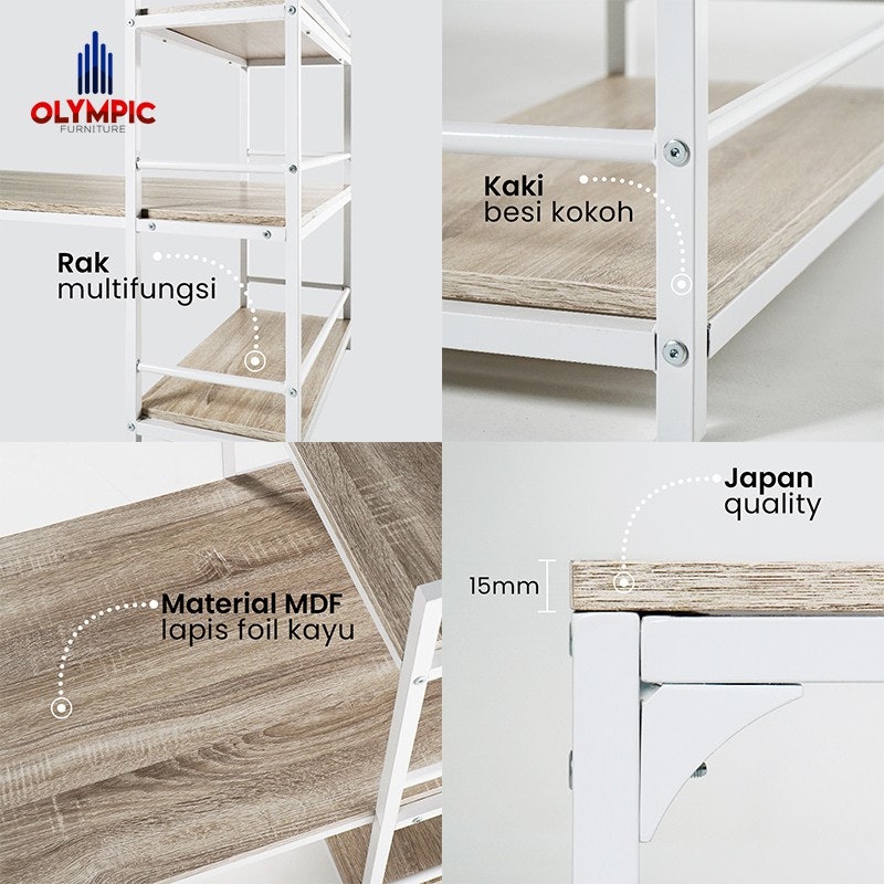Meja Belajar/Tulis MASERA SIMPSONS + Sofa Lantai IVI 3