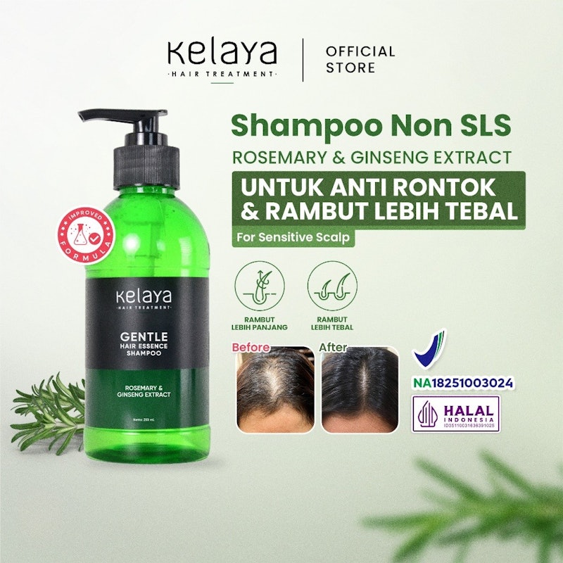 Kelaya Gentle Hair Essence Shampo Rosemary & Ginseng Extract 2