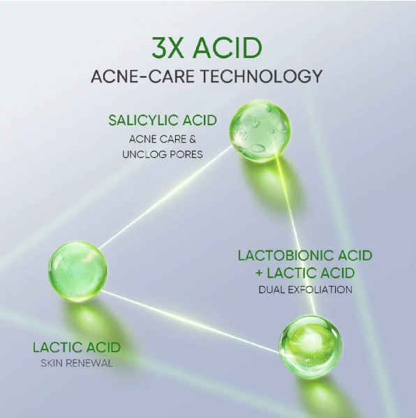 SKINTIFIC Cosmetics SKINTIFIC 3X Acid Anti-Acne Gel Moisturizer