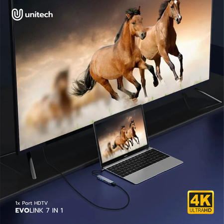 Unitech Evolink USB Hub Converter 7 in 1