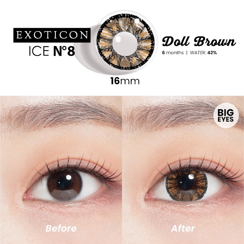Exoticon Ice N8 The Doll Lens Brown 2