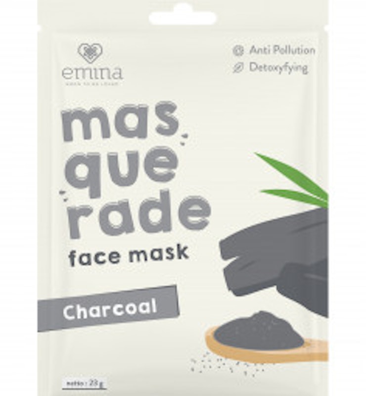 Masquerade Face Mask Charcoal 1