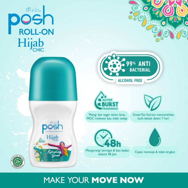 Posh Hijab Chic Roll On Refreshing Green