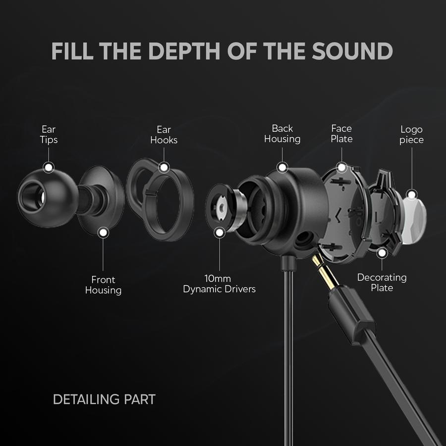 Uneed Indonesia Uneed In Ear Gaming Earphone UEP131N