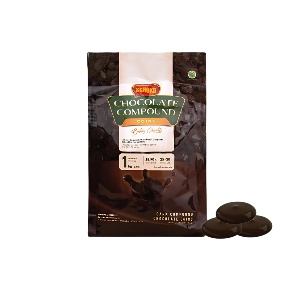 SCHOKO Dark Compound Chocolate Coin 