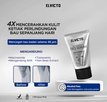 Gizi Indonesia ELVICTO Active Bright Deo Serum
