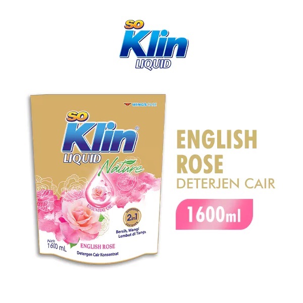 Wings SoKlin Liquid Nature English Rose 