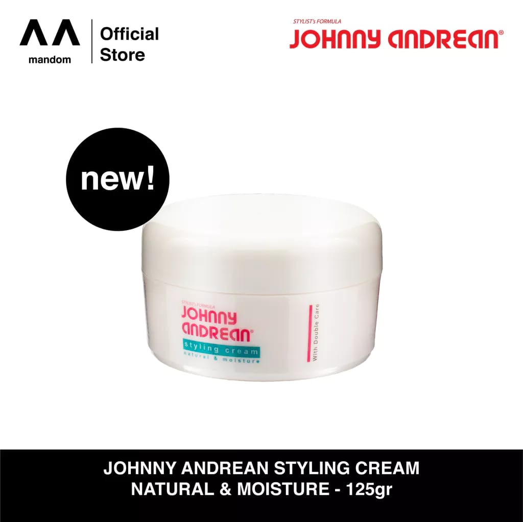 Mandom Indonesia JOHNNY ANDREAN Styling Cream Natural and Moisture