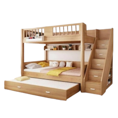 Tempat Tidur Tingkat Anak Kayu Jati