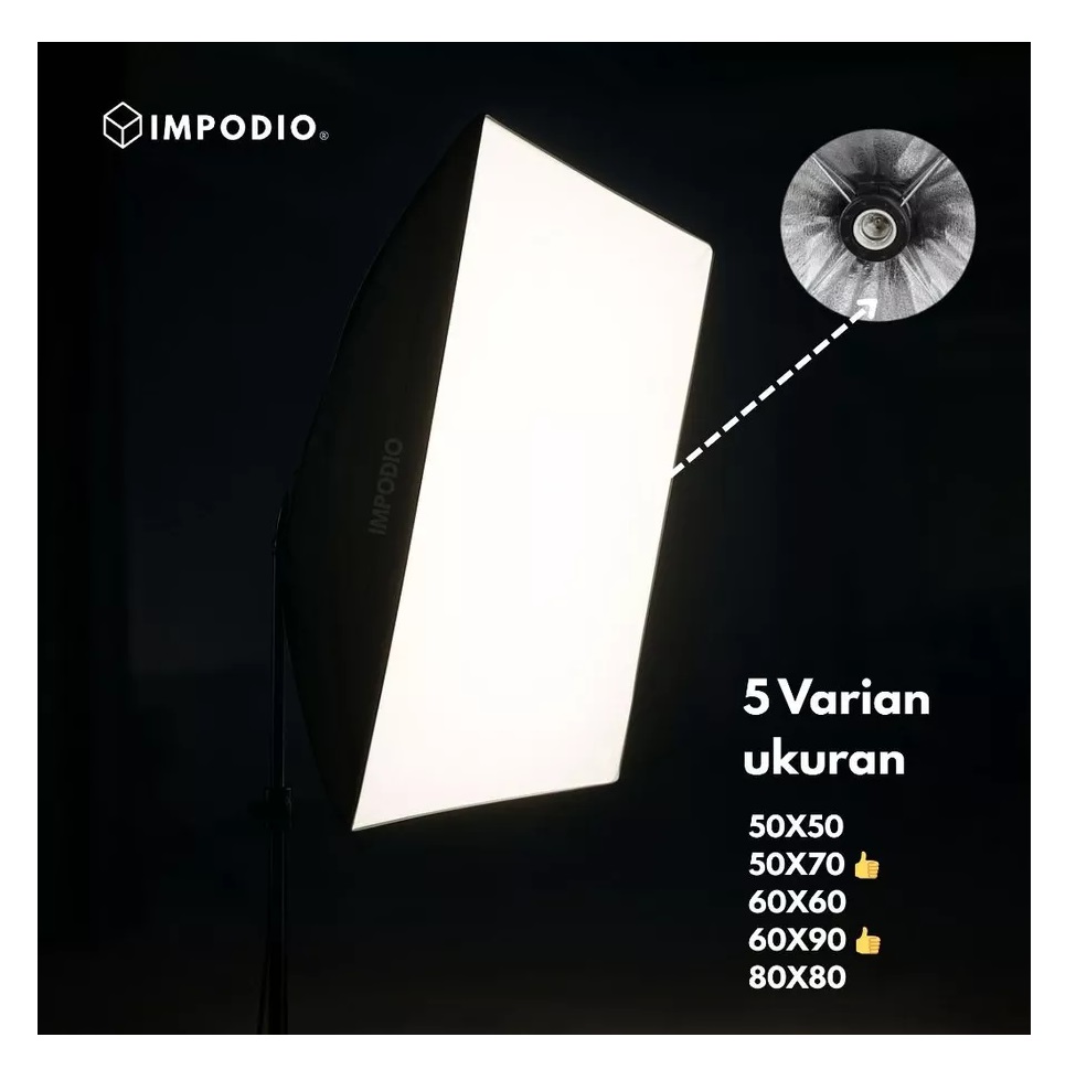 IMPODIO Softbox Lighting E27 