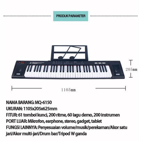 MIIGO 61 Keys Electric Piano 5