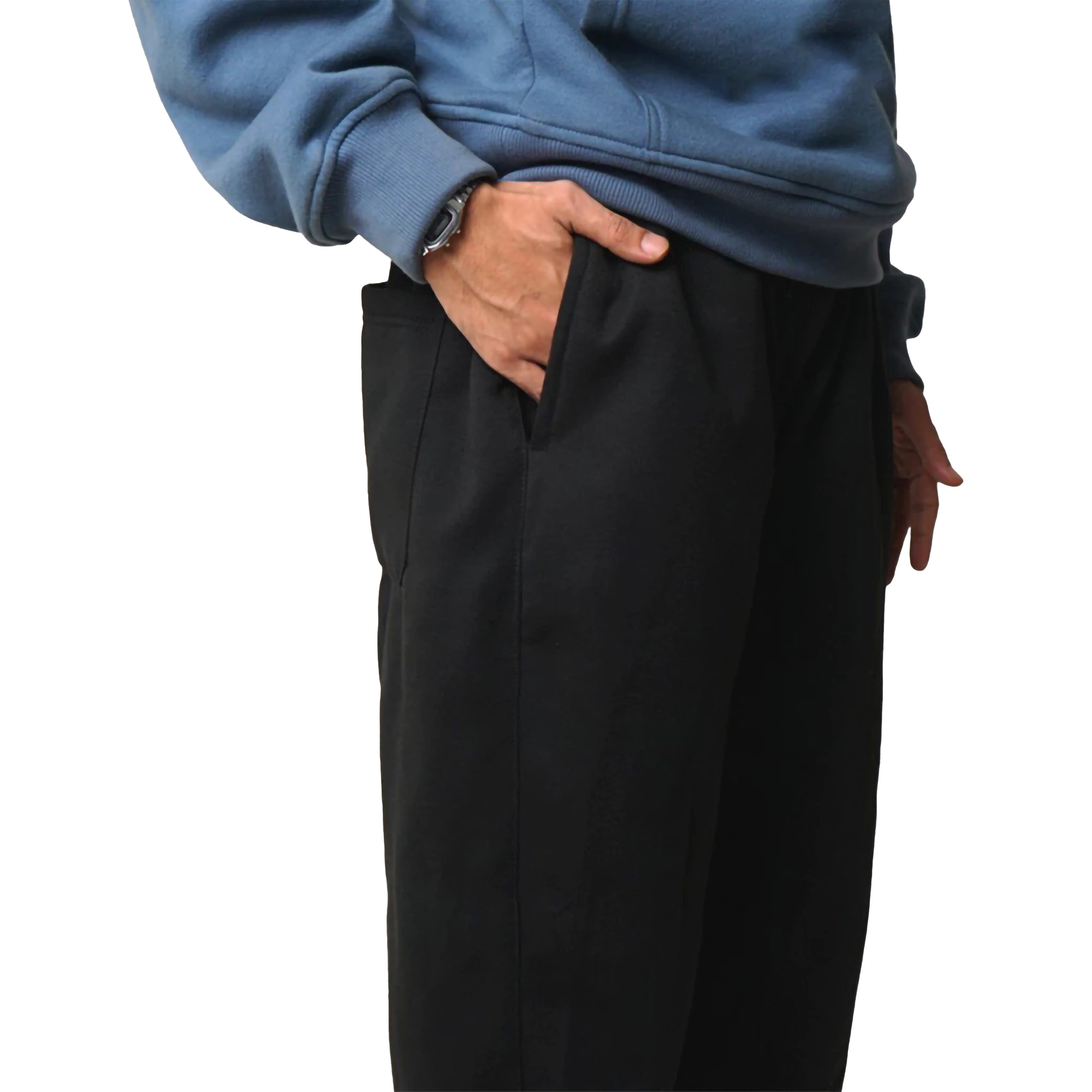 Fairgoods Sweat Pants Loose Rode Black 3