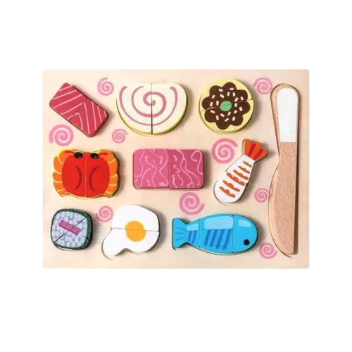 Liliboo Isao Mainan Montessori Kayu Kitchen Cutting Board 