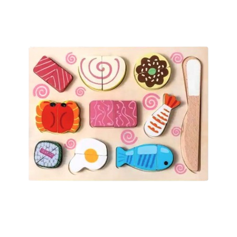 Liliboo Isao Mainan Montessori Kayu Kitchen Cutting Board 1