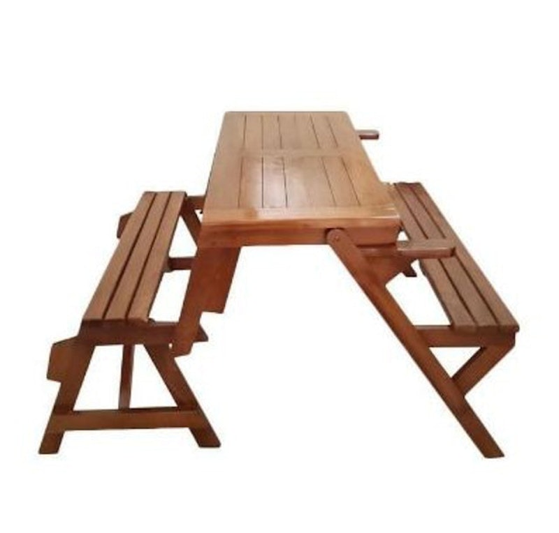 Kursi Meja Lipat Magic Kayu Jati