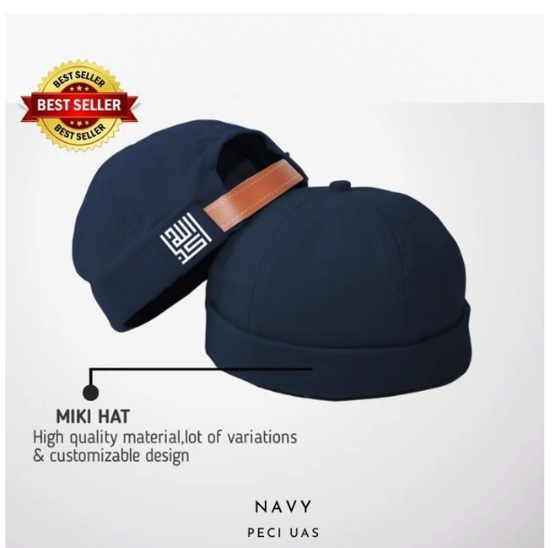  Fashion Everyday Peci Miki Hat Topi Pria Dewasa Kaligrafi Muslim