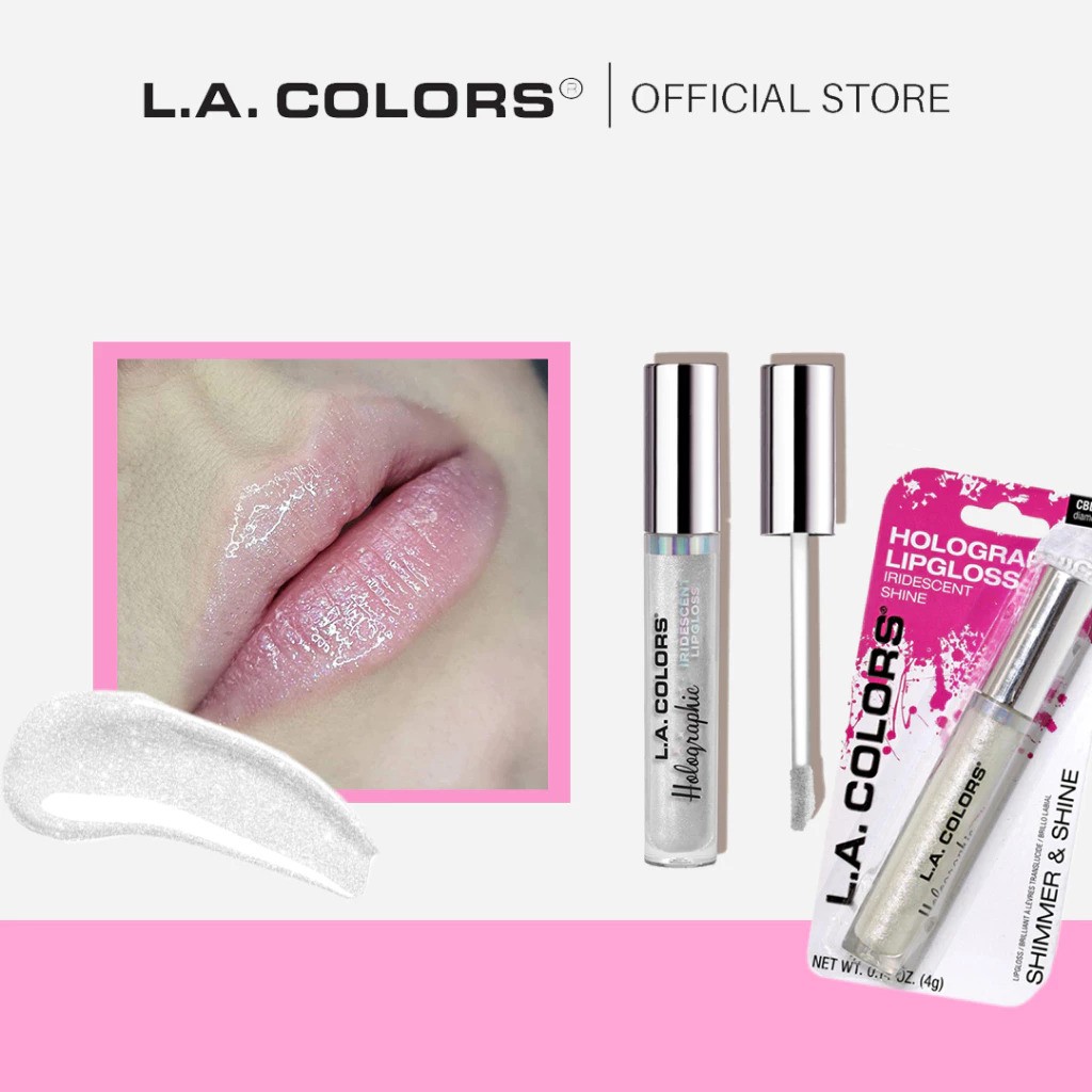 L.A. Colors Holographic Iridescent Lipgloss Diamond Lite 3