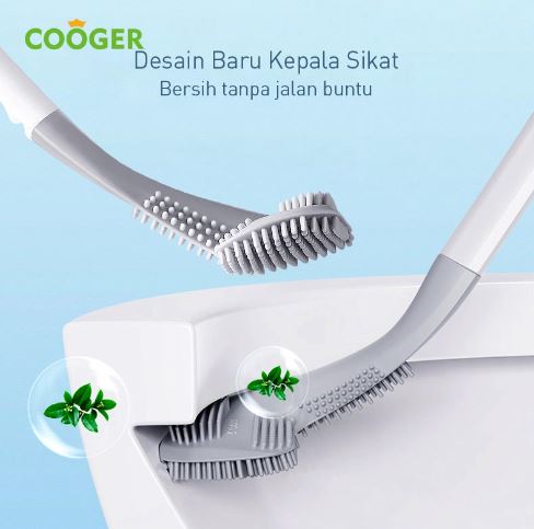 Cooger Sikat Toilet WC Silikon Elastis