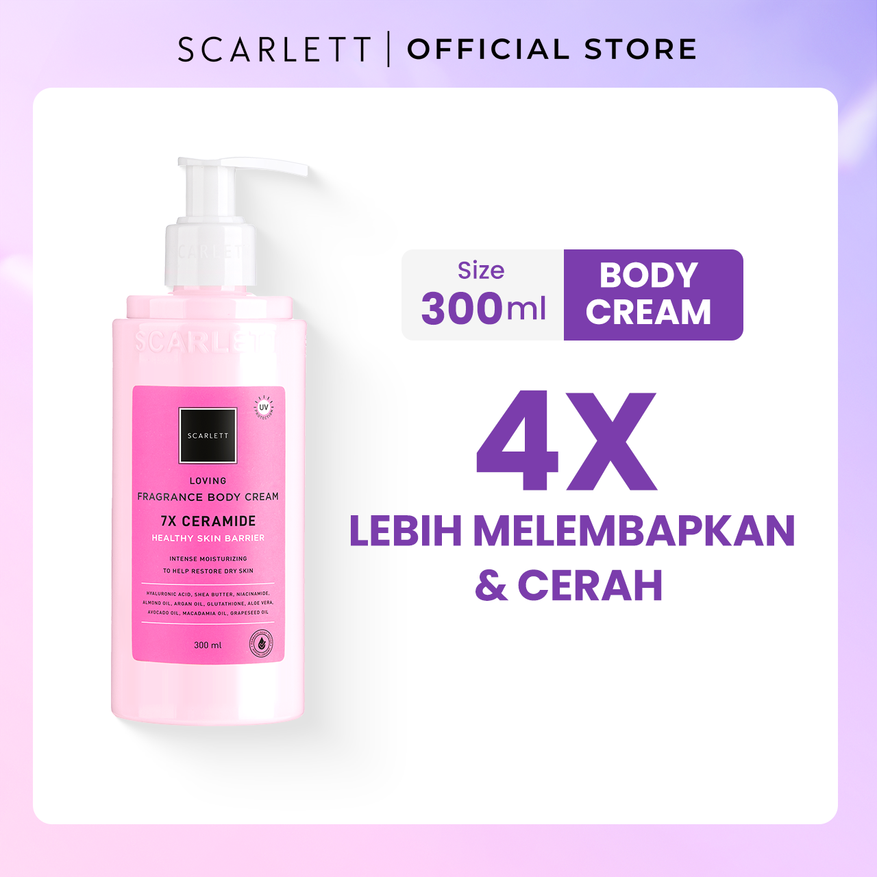 Opto Lingkar Sejahtera Scarlett Whitening Loving Body Cream