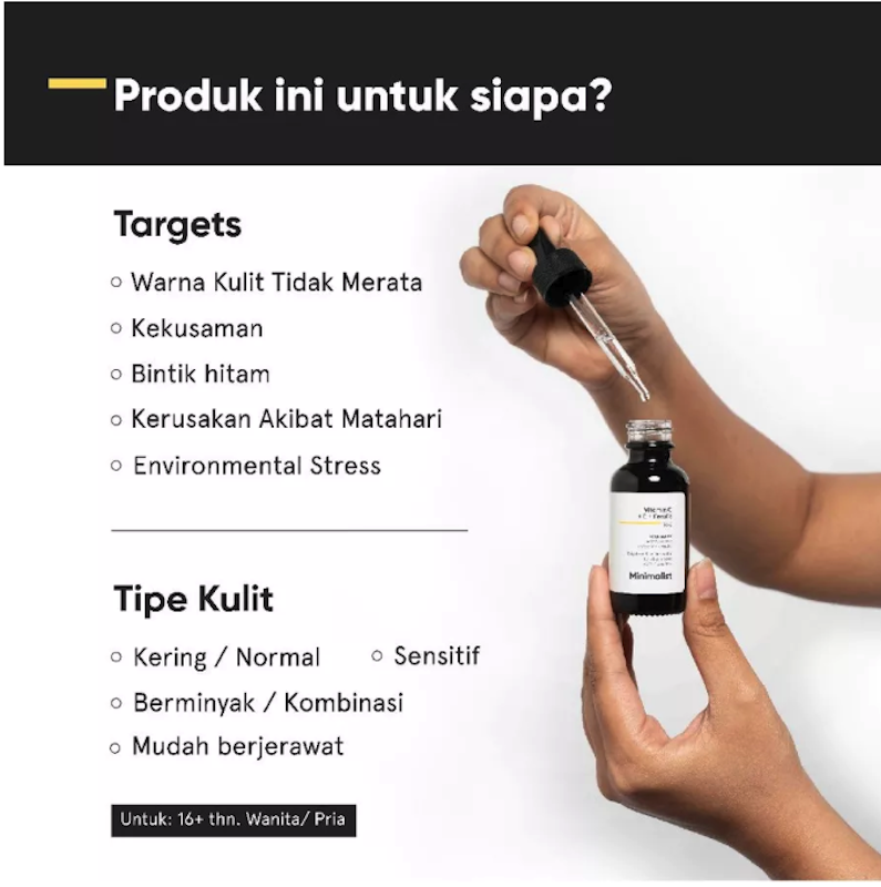 Minimalist 16% Vitamin C + E + Ferulic Face Serum 3